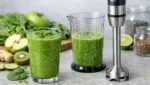 Gruener Smoothie mit Stabmixer