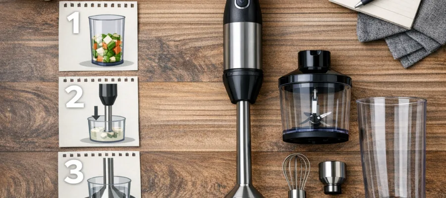 Stabmixer richtig bedienen: Schritt-fuer-Schritt-Anleitung fuer optimale Nutzungsergebnisse