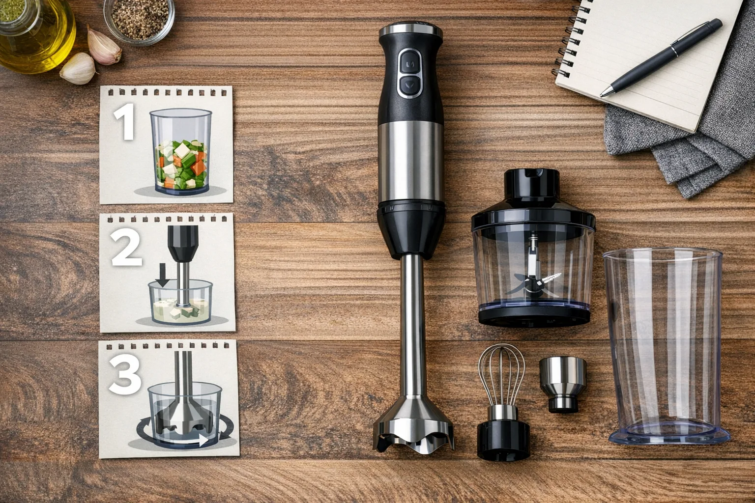 Stabmixer richtig bedienen: Schritt-fuer-Schritt-Anleitung fuer optimale Nutzungsergebnisse