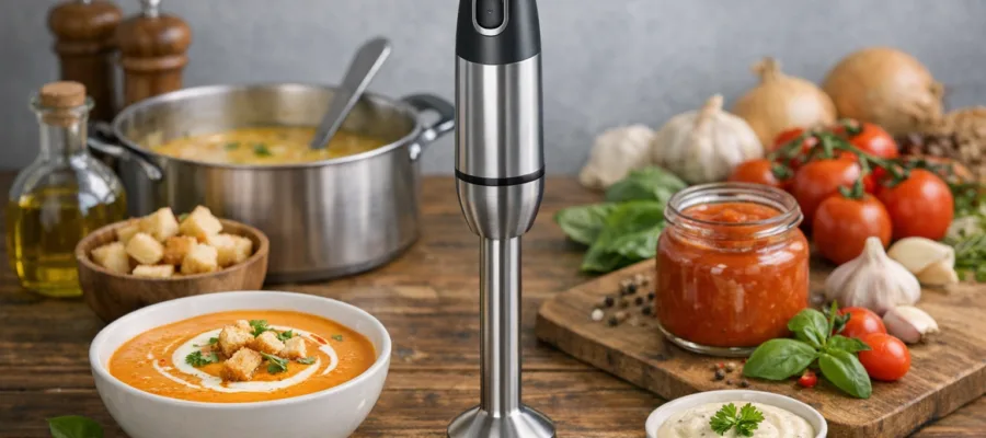 Wie du mit dem Stabmixer cremige Suppen und Saucen einfach zubereitest