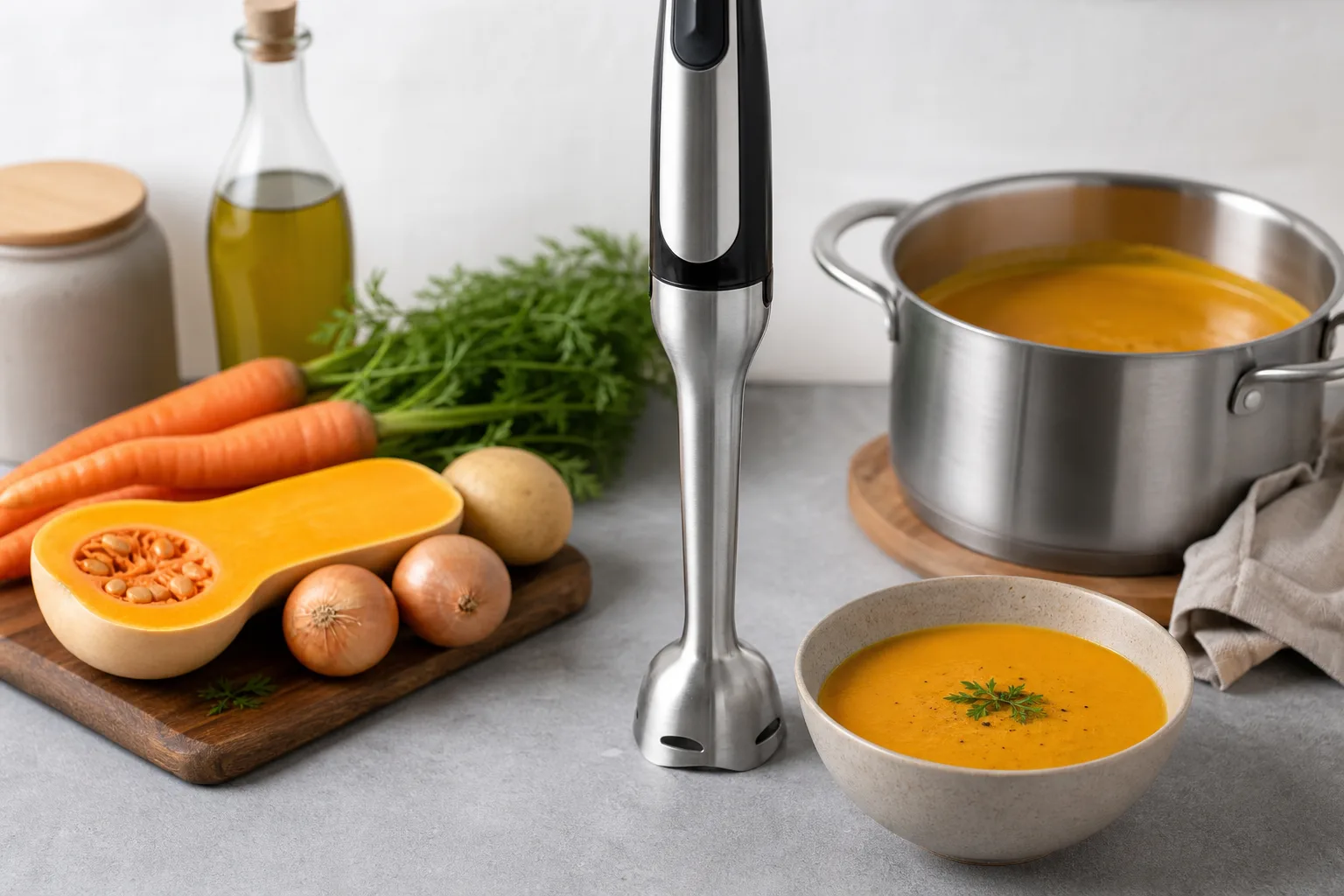 Cremesuppen mit Stabmixer: Einfache Rezepte fuer samtige Suppen