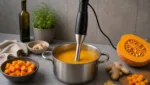 Kuerbis-Ingwer-Cremesuppe mit Stabmixer
