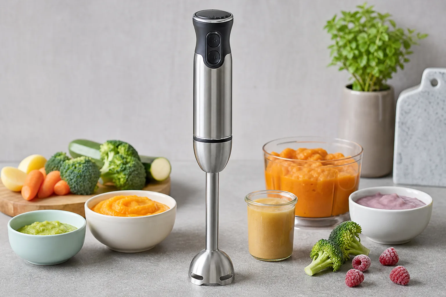Babybrei & Kindergerichte mit Stabmixer: Naehrstoffreich und fein