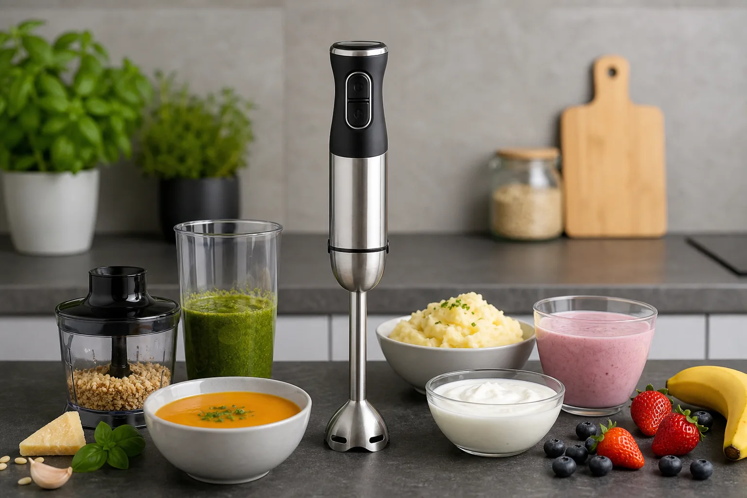 Optimale Anwendung des Stabmixers: Tutorials fuer verschiedene Lebensmittelarten